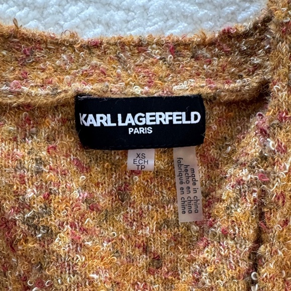 Karl Lagerfeld Multicolor Button-Up Cardigan Size XS - Picture 7 of 10